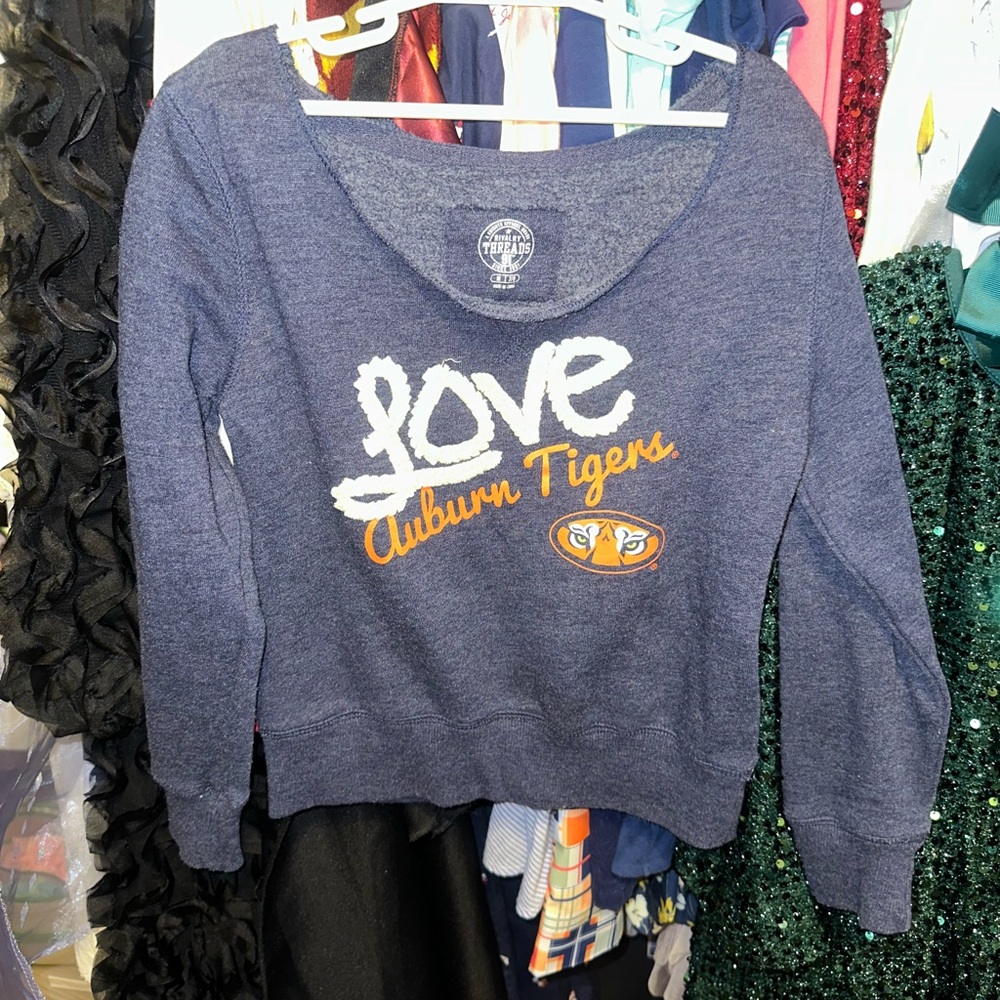Rivalry Threads Navy and Cream Love Sweatshirt